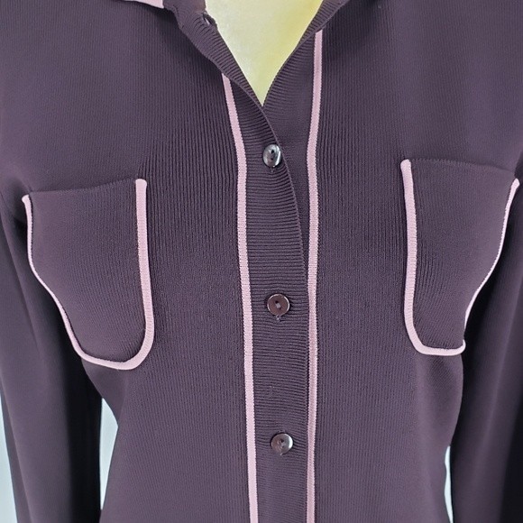 BCBGMaxAzria Button Front Split Cuff Cardigan - L - Picture 5 of 10